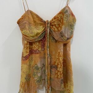 Express Earthy Tones Floral Camisole